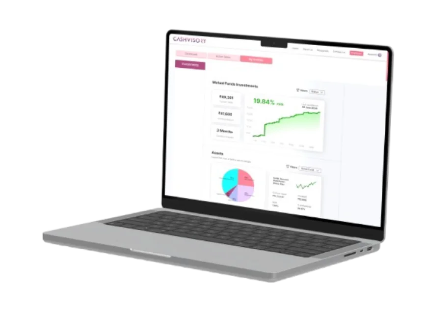 Manage Your Finances with Cashvisory’s Web App Cashvisory web platform dashboard for easy financial management